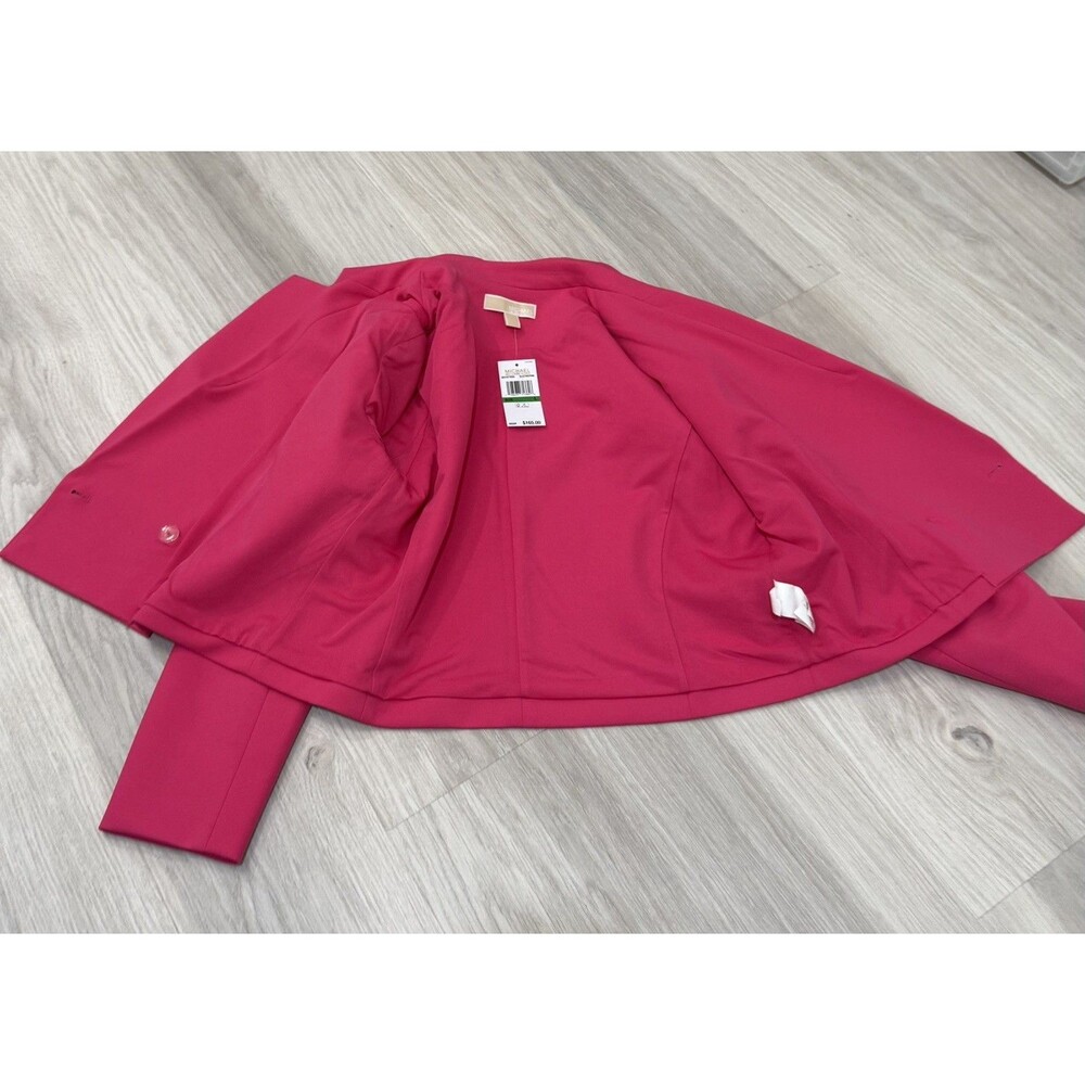 MICHAEL Michael Kors Women's Blazer Pink Cropped Double Breasted NWT  Size Large - Picture 5 of 8